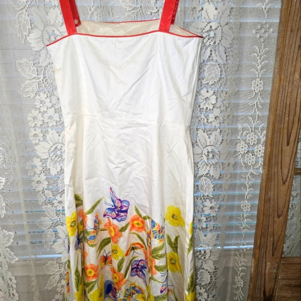 Spenser Jeremy Summer Dress With Floral Pattern, Strapless Womens Mini Dress 10 - Picture 5 of 11